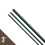 3' Green Steel Stakes (Pack of 20)